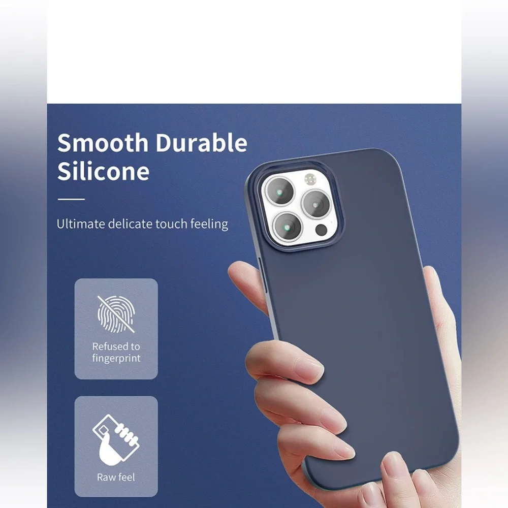 NEW ANEMAT Designed for iPhone 13 Pro Max Case, Silicone Slim Shockproof Phone